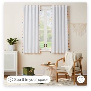 COPY - Pillowfort blackout curtains (63” long, 42” wide)